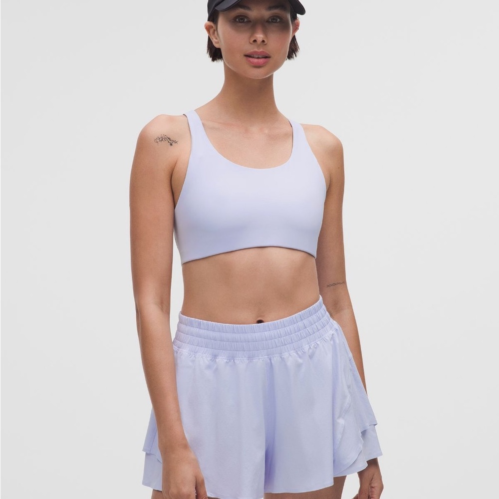 Lululemon Nulux Strappy-Back Sports Bra Medium, B/C Cup. Serene Blue NWO